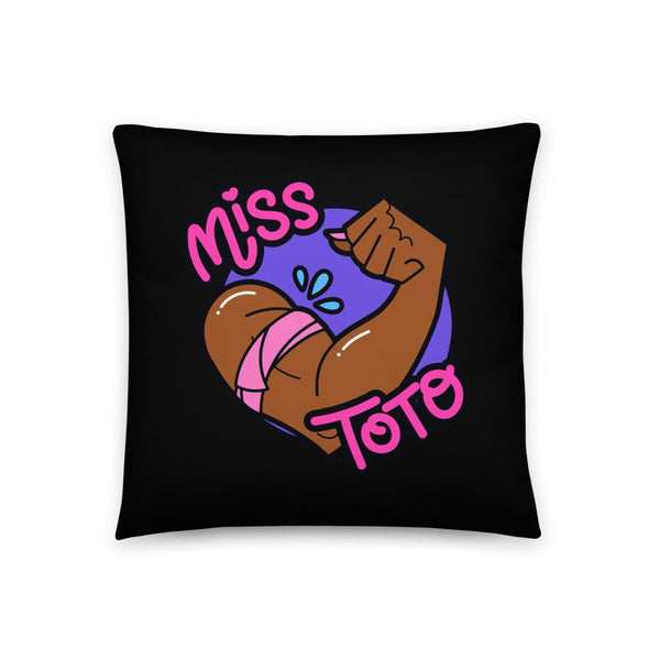 Miss Toto - Logo Throw Pillow - dragqueenmerch