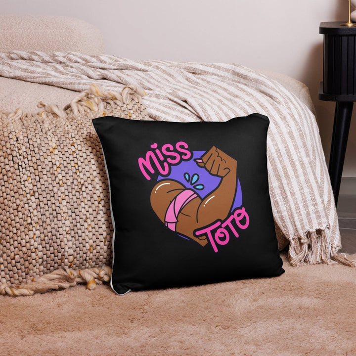 Miss Toto - Logo Throw Pillow - dragqueenmerch