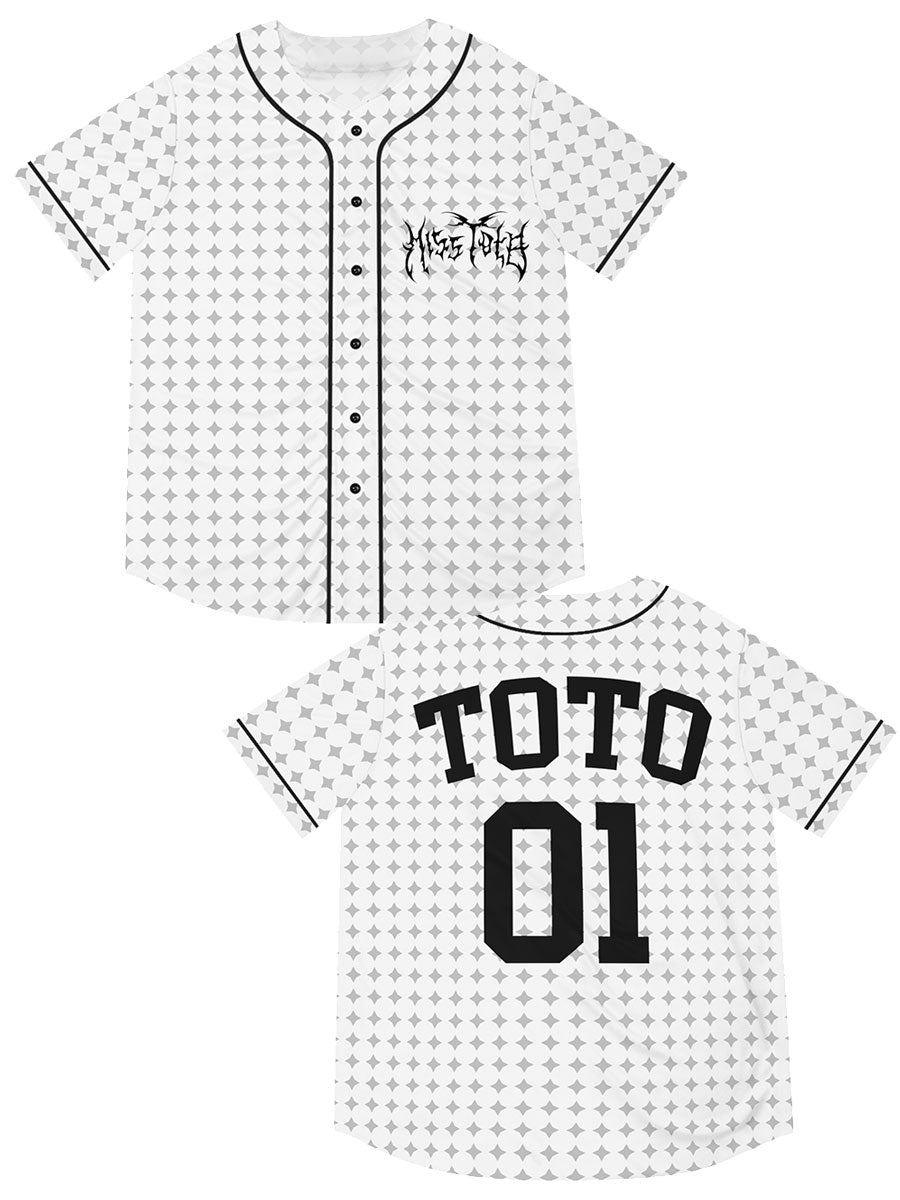 Miss Toto - Metal Logo Unisex Baseball Jersey - dragqueenmerch
