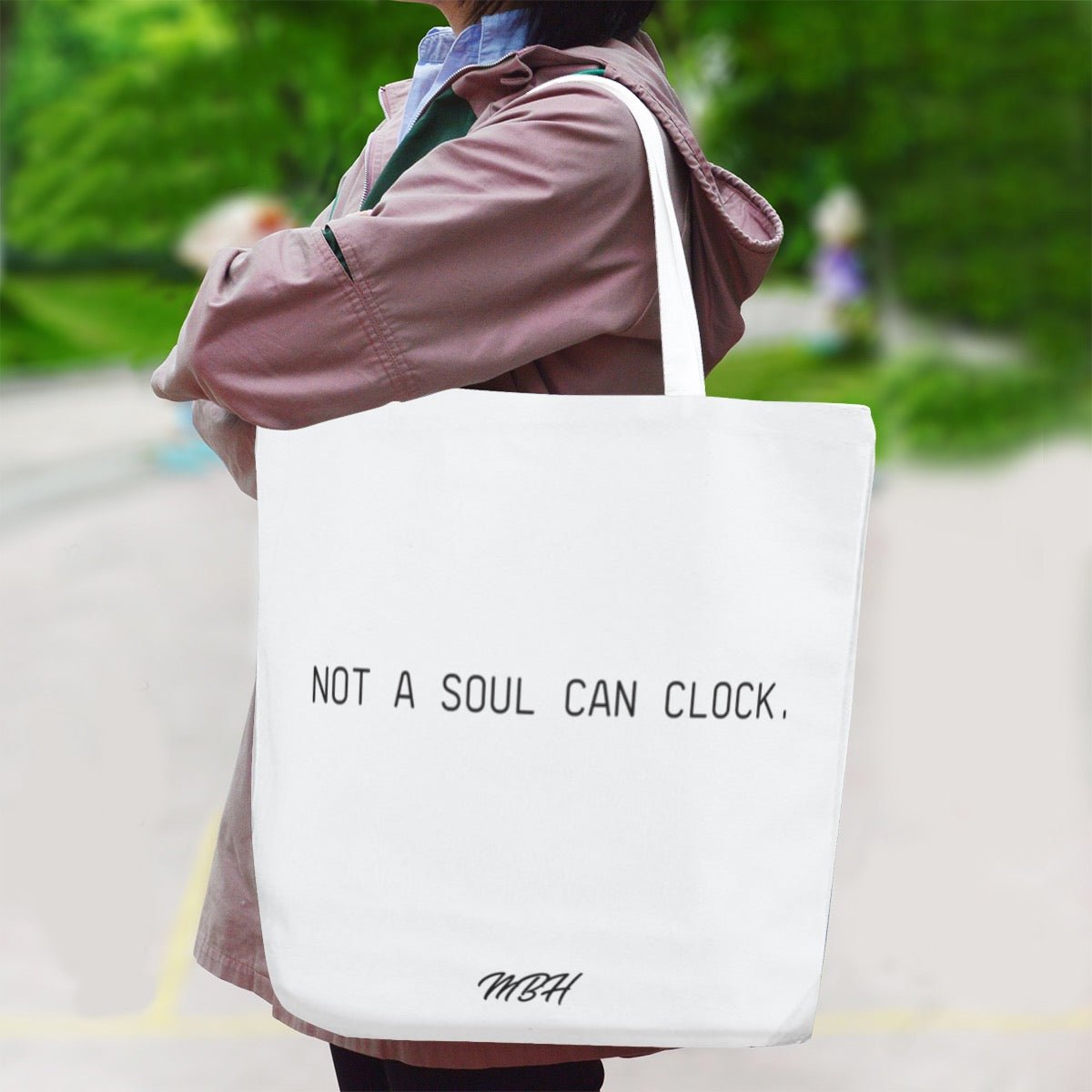 Monica Beverly Hillz - Not a Soul Can Clock. Jumbo Tote Bag - dragqueenmerch