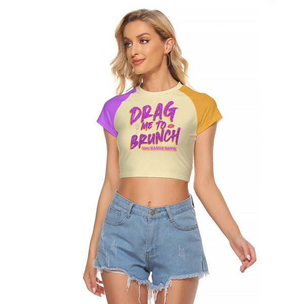 Mrs. Kasha Davis - Drag Me to Brunch - Cropped T-Shirt - dragqueenmerch