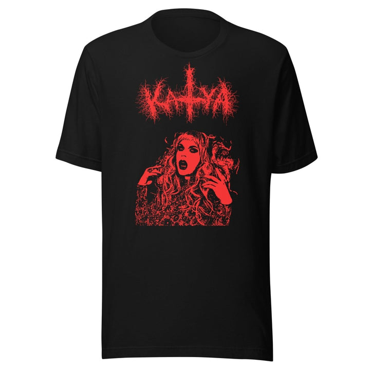 NEW COLOR! Katya Red Metal T-shirt - dragqueenmerch