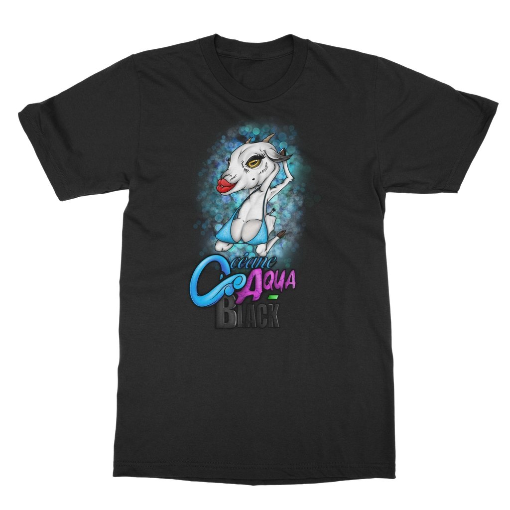 OCEANE AQUA-BLACK - DRAG GOAT - T-SHIRT - dragqueenmerch