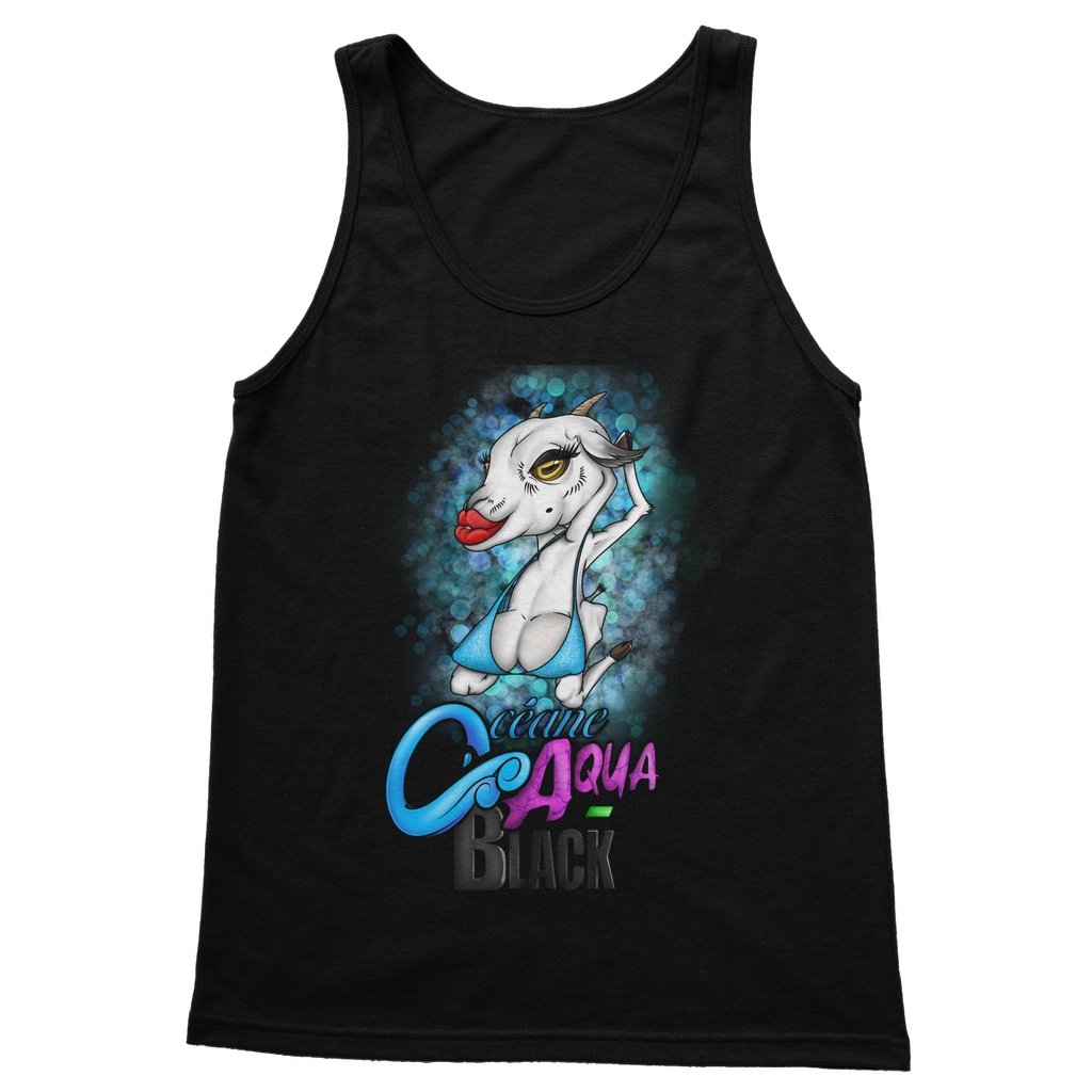 OCEANE AQUA-BLACK - DRAG GOAT - TANK TOP - dragqueenmerch