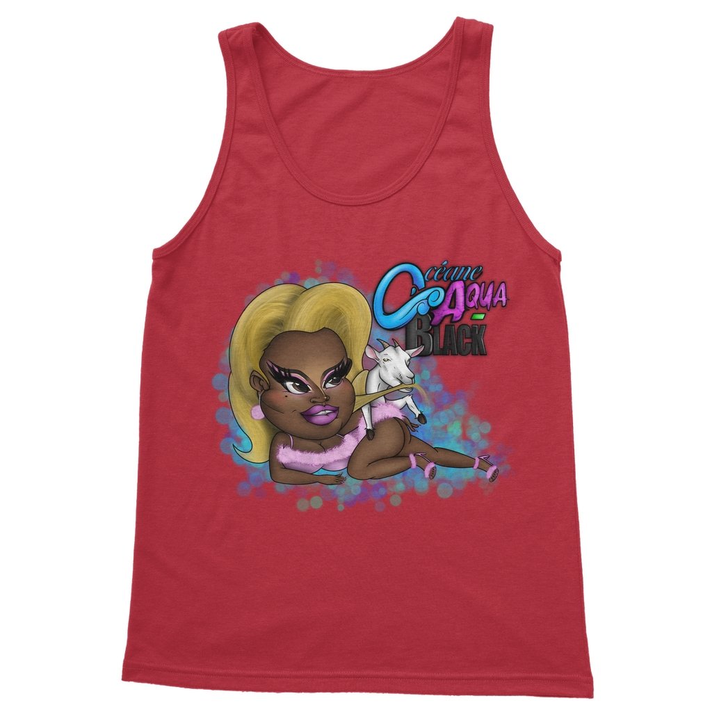 OCEANE AQUA-BLACK - PINK ALMIGHTY - TANK TOP - dragqueenmerch