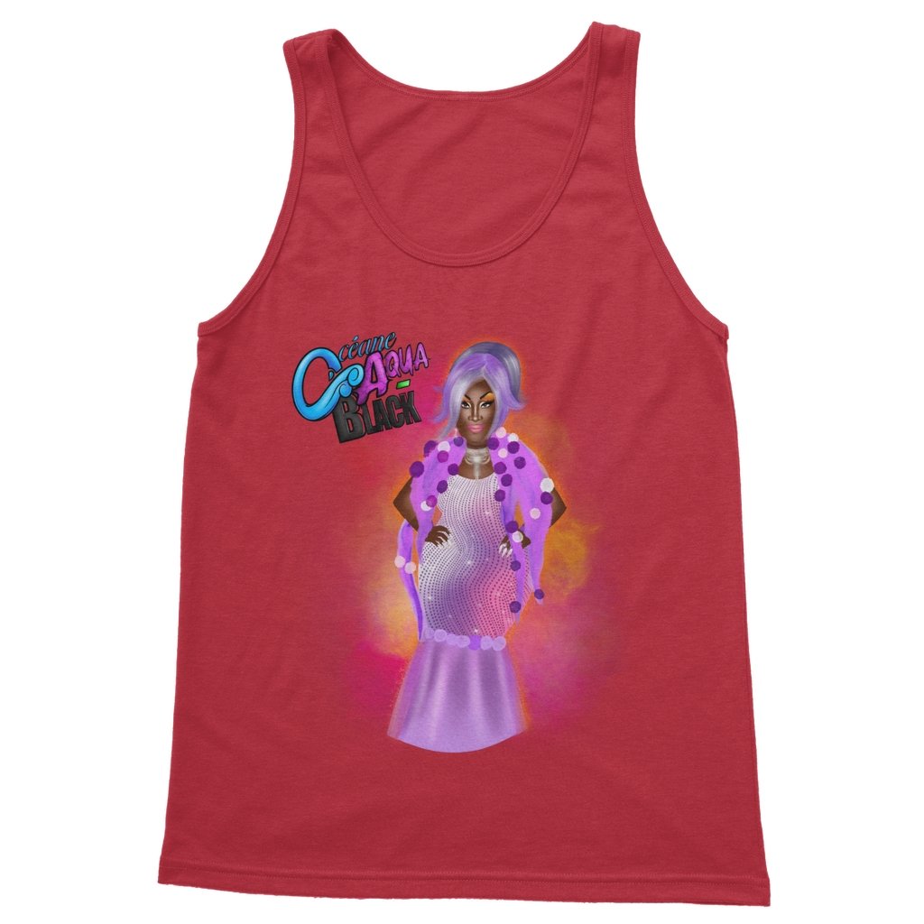 OCEANE AQUA-BLACK TANK TOP - dragqueenmerch