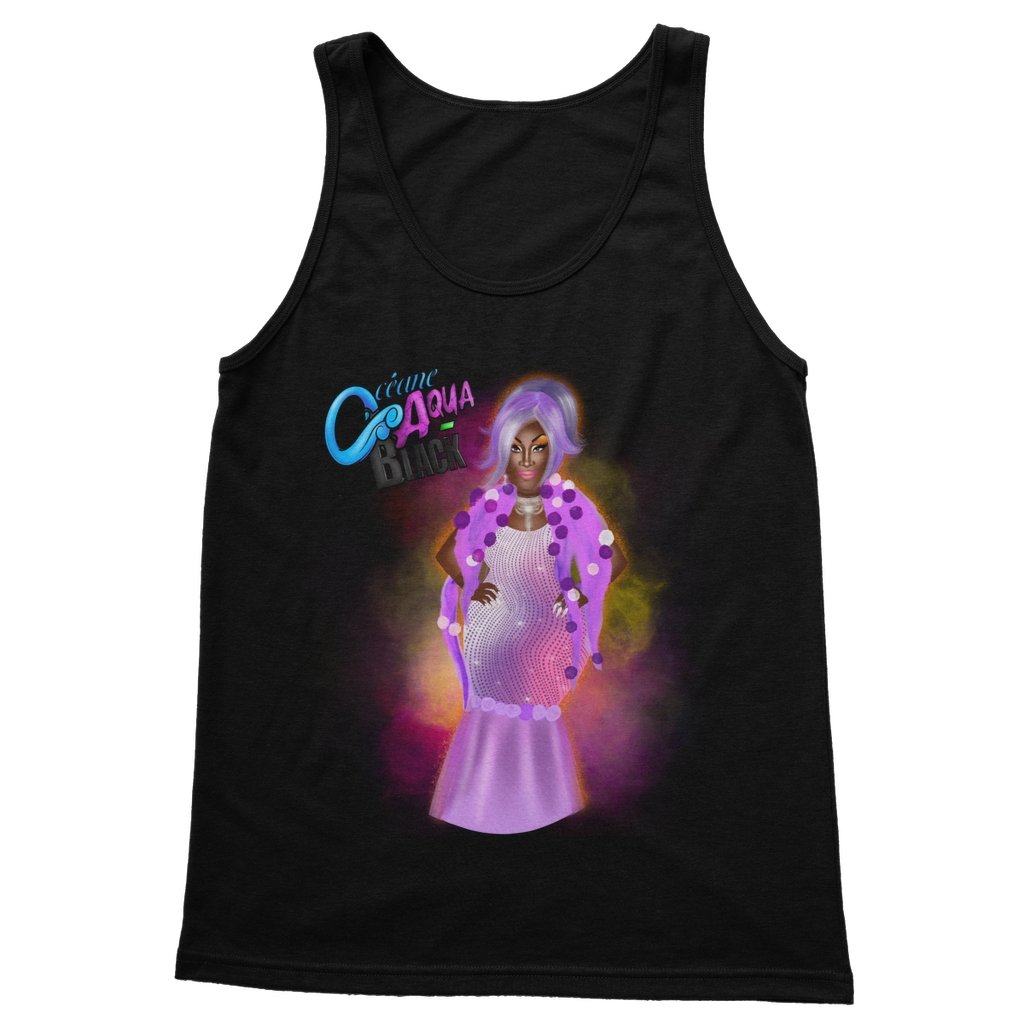 OCEANE AQUA-BLACK TANK TOP - dragqueenmerch