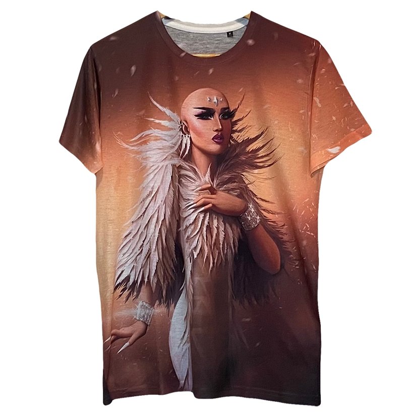 ONGINA "@LEOSHKI" ALL OVER PRINT T-SHIRT