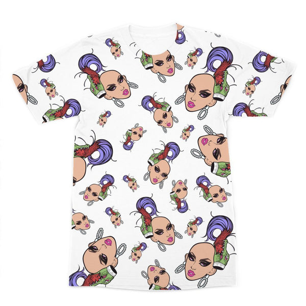 ONGINA "CHARACTER REPEAT PATTERN" ALL OVER PRINT T-SHIRT