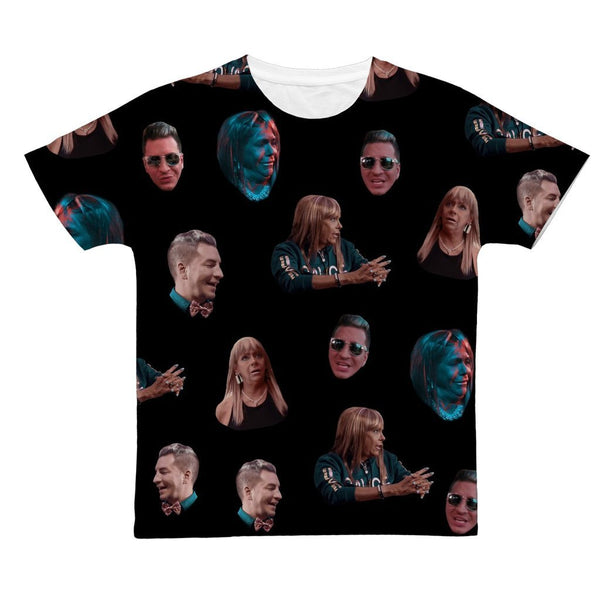PATRICIA & ADAM COLLAGE ALL OVER PRINT T-SHIRT