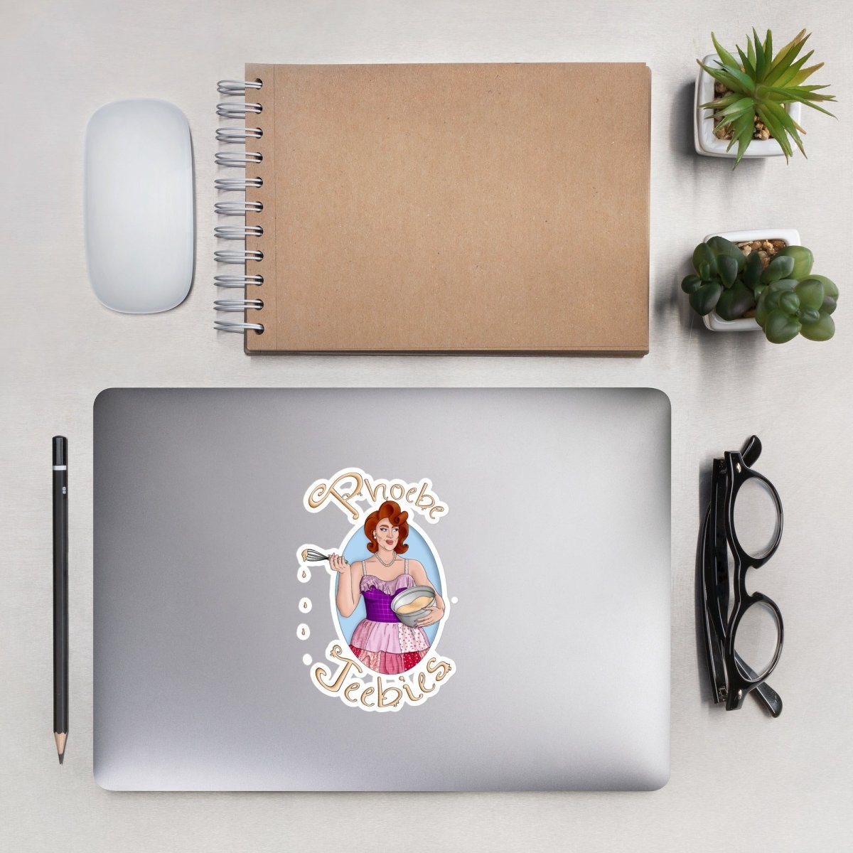Phoebe Jeebies - Backed Bubble-free stickers - dragqueenmerch