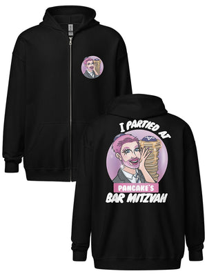 Pink Pancake - Bar Mitzvah Party Zip Hoodie
