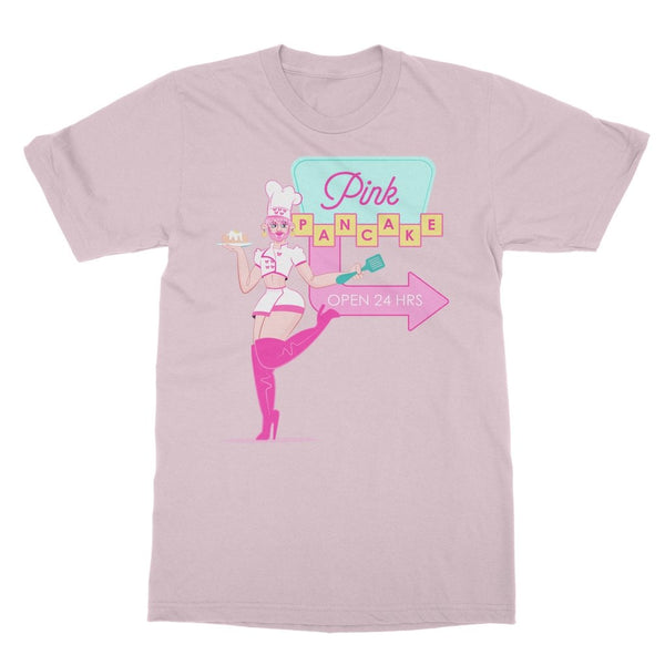 Pink Pancake - Open 24 Hours T-Shirt - dragqueenmerch