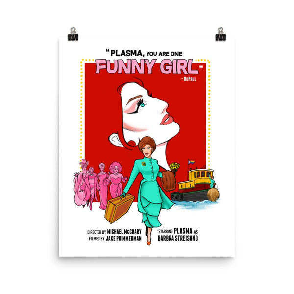 Plasma - "Funny Girl" Poster - dragqueenmerch