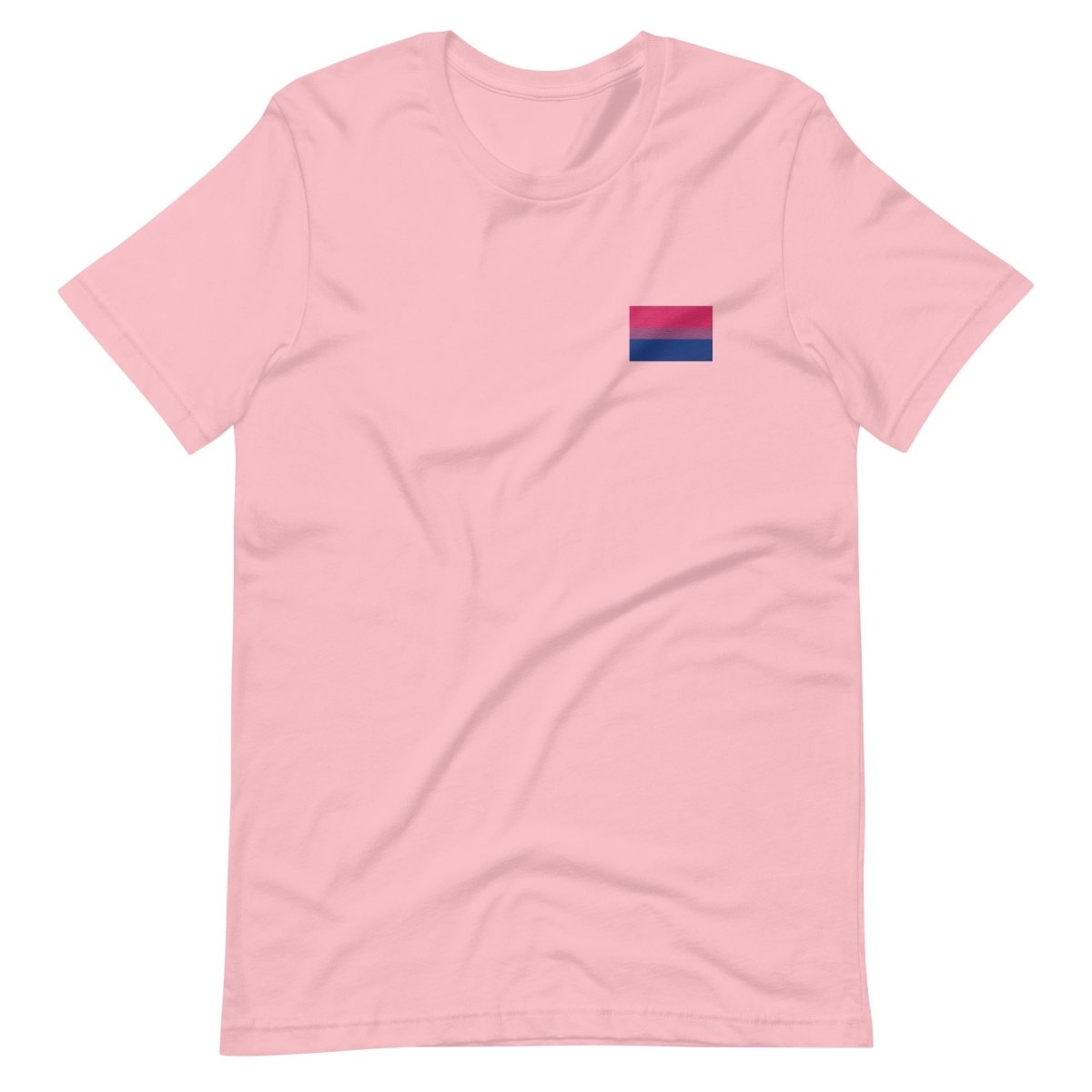 Pride Bisexual Flag Embroidered T-Shirt - dragqueenmerch