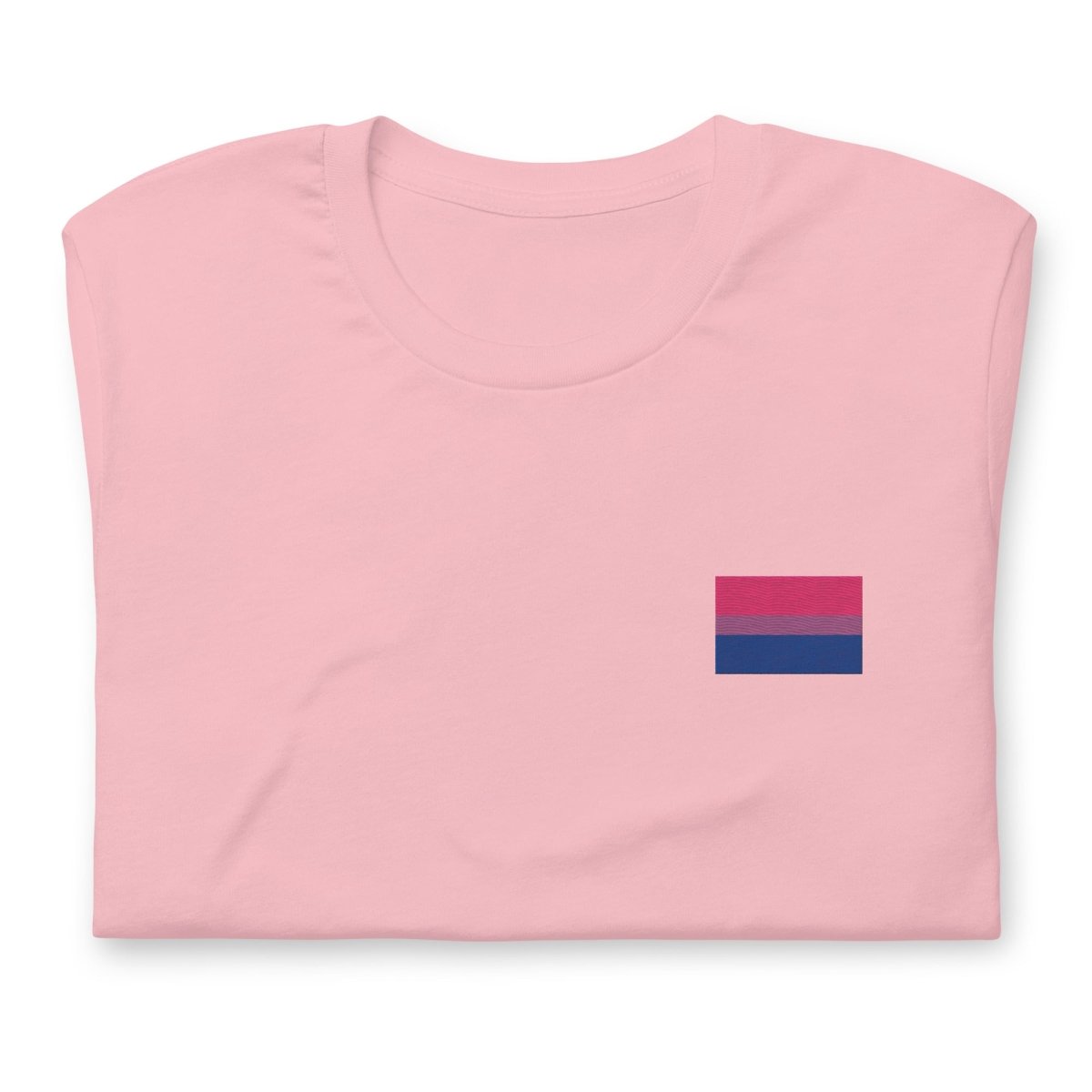 Pride Bisexual Flag Embroidered T-Shirt - dragqueenmerch