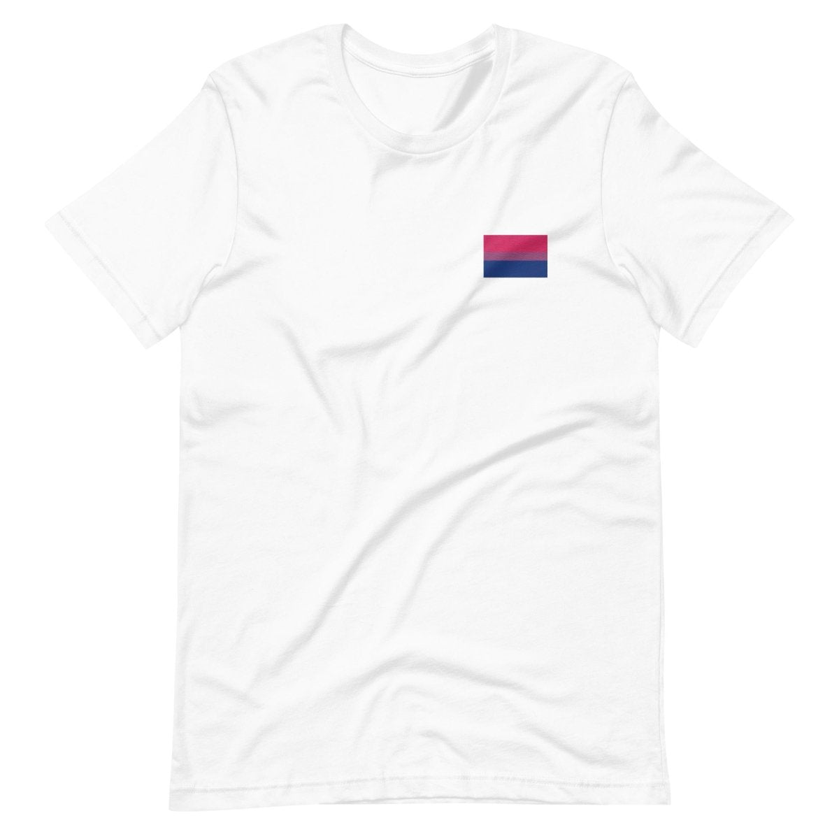 Pride Bisexual Flag Embroidered T-Shirt - dragqueenmerch