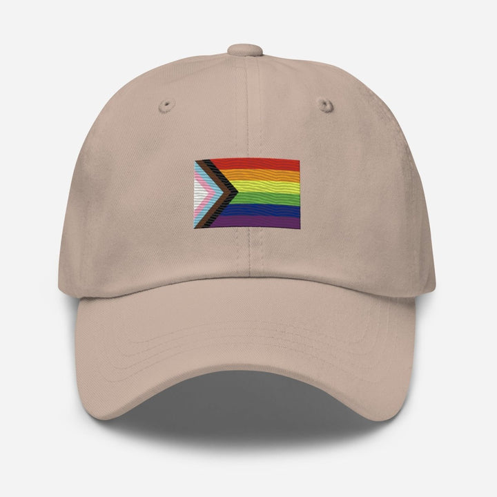 Pride Progress Flag Dad Hat - dragqueenmerch