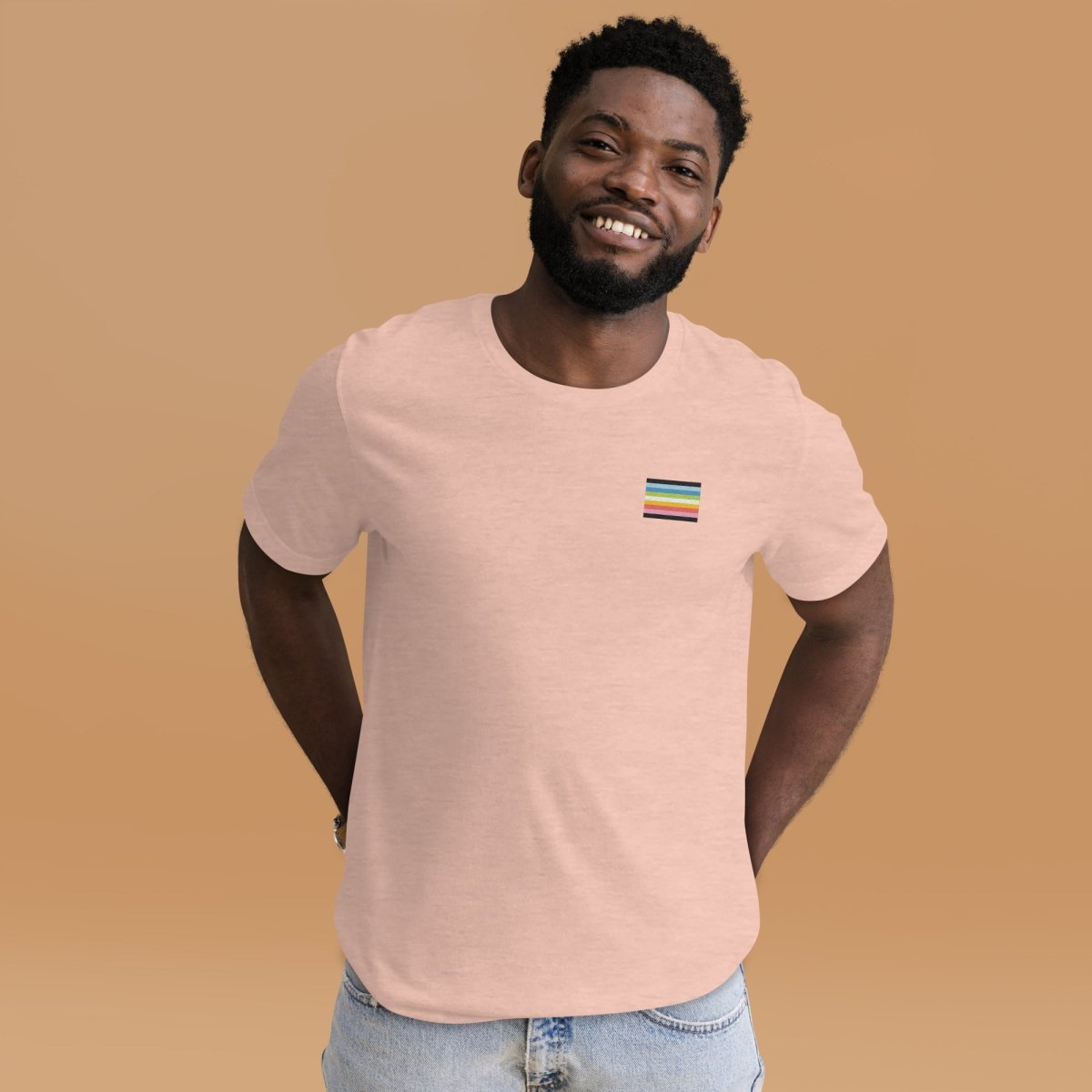 Pride Queer Flag Embroidered T-Shirt - dragqueenmerch