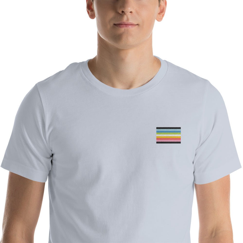 Pride Queer Flag Embroidered T-Shirt - dragqueenmerch
