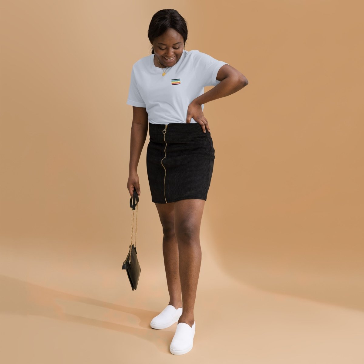 Pride Queer Flag Embroidered T-Shirt - dragqueenmerch