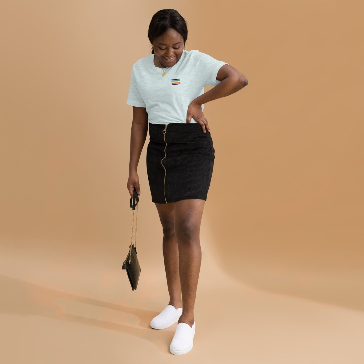 Pride Queer Flag Embroidered T-Shirt - dragqueenmerch