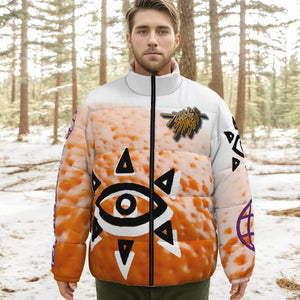 Psychic of Orange - Citrus Logo Stand-up Collar Down Jacket