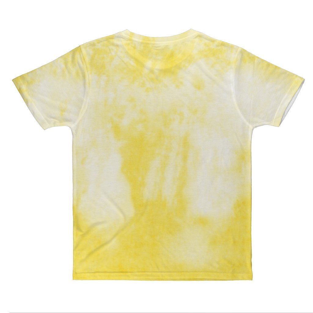 QUEEF LATINA "EYEZ ON ME" YELLOW ALL OVER PRINT T-SHIRT