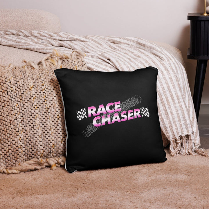 Race Chaser - Logo Throw Pillow - dragqueenmerch