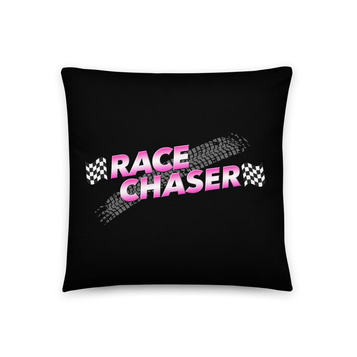 Race Chaser - Logo Throw Pillow - dragqueenmerch