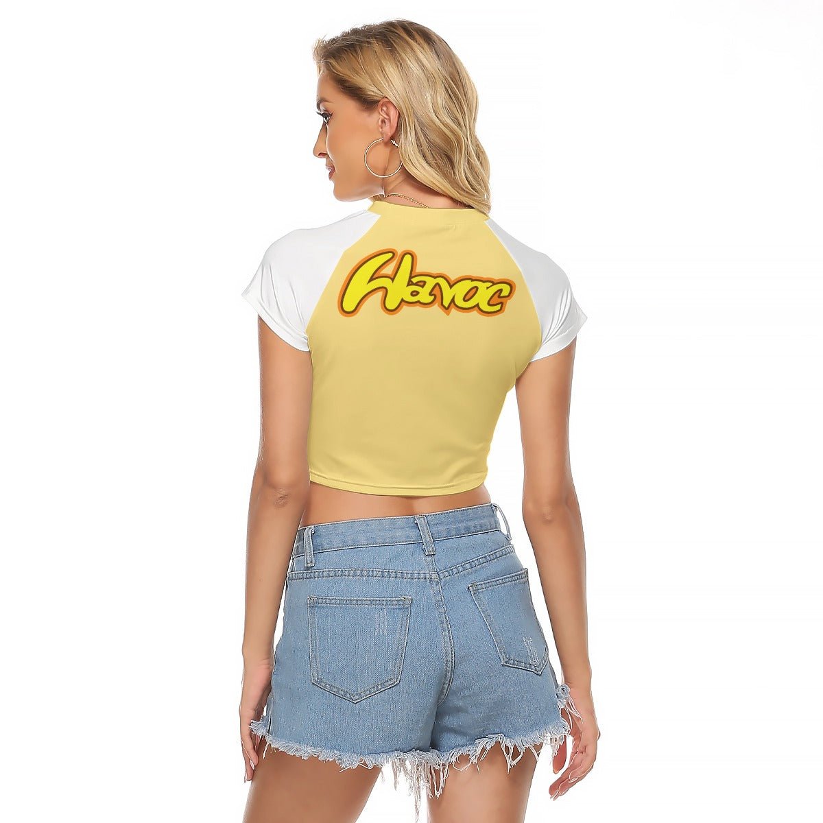 Reese Havoc - Havoc Attack Baseball Crop T-Shirt - dragqueenmerch