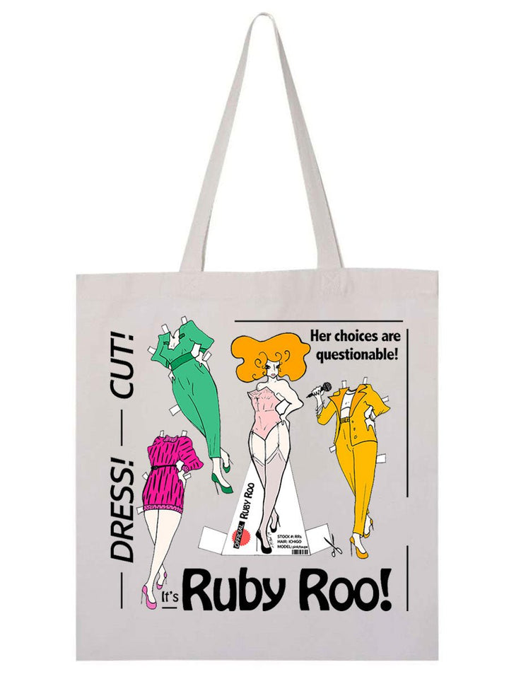RUBY ROO "PAPER DOLL" SHOPPER TOTE BAG - dragqueenmerch