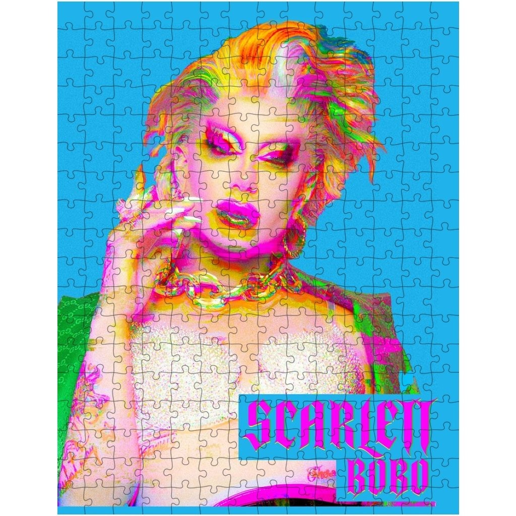 Scarlett Bobo - Glitch Jigsaw Puzzle - dragqueenmerch