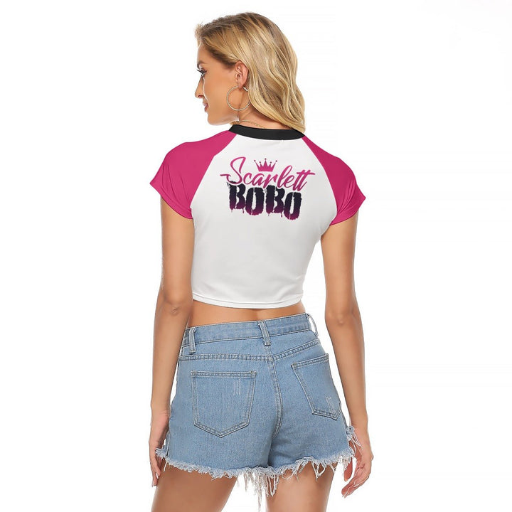 Scarlett Bobo - Logo Baseball Crop T-Shirt - dragqueenmerch
