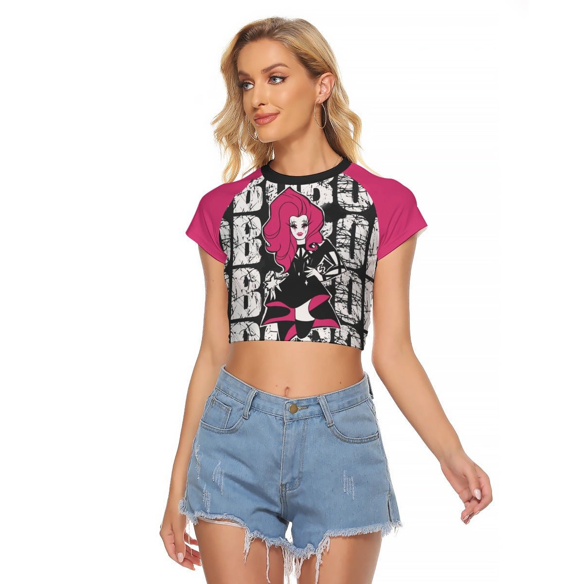Scarlett Bobo - Logo Baseball Crop T-Shirt - dragqueenmerch