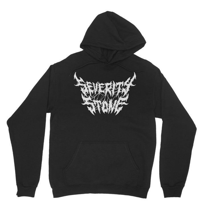 SEVERITY STONE - LOGO (WHITE) - HOODIE - dragqueenmerch