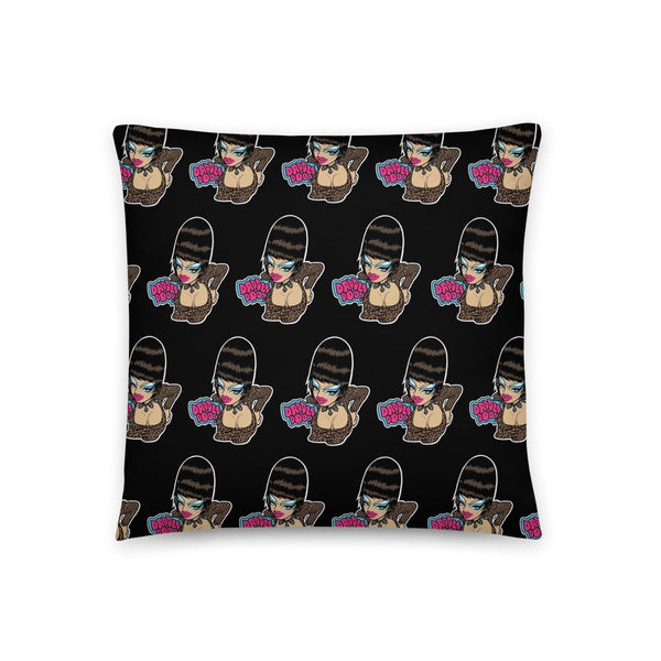 Sisi Superstar - Dabble Doo Pattern Throw Pillow - dragqueenmerch