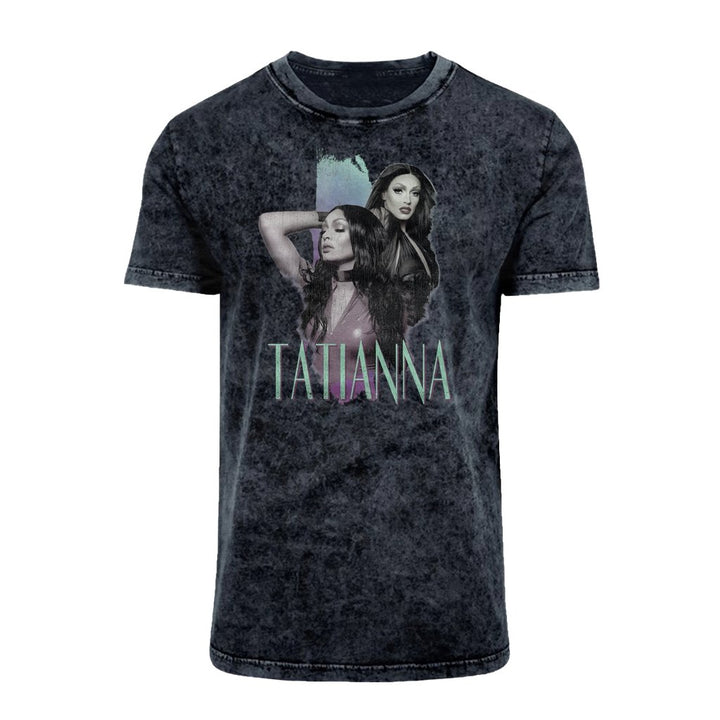 Tatianna - Vintage Montage Acid Wash T-Shirt - dragqueenmerch
