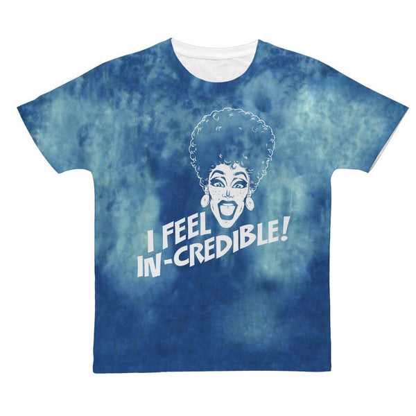 THORGY THOR "I'M INCREDIBLE" NAVY CLOUD DYE ALL OVER PRINT T-SHIRT