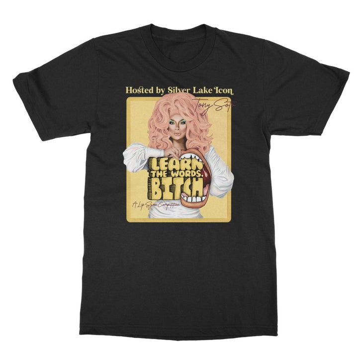 TONY SOTO LEARN THE WORDS "FLYER" T-SHIRT - dragqueenmerch
