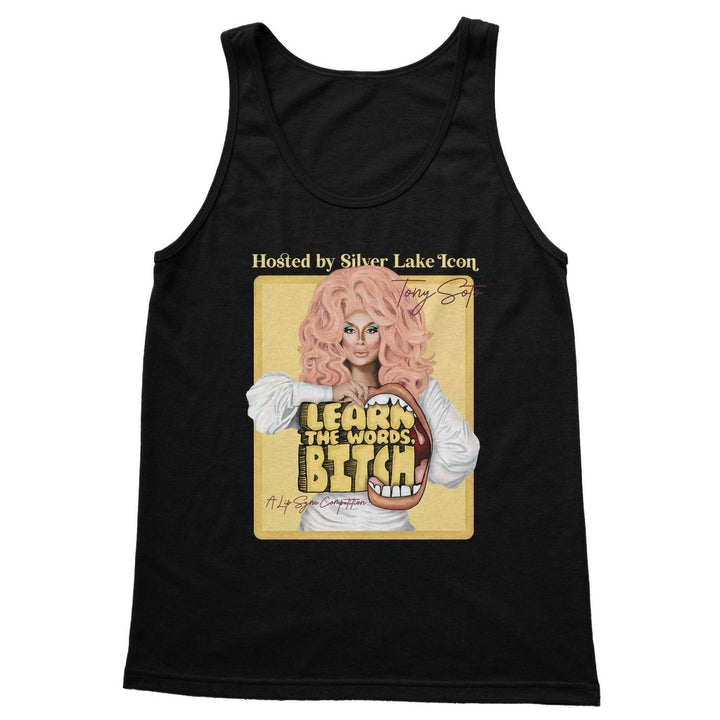 TONY SOTO LEARN THE WORDS "FLYER" TANK TOP - dragqueenmerch