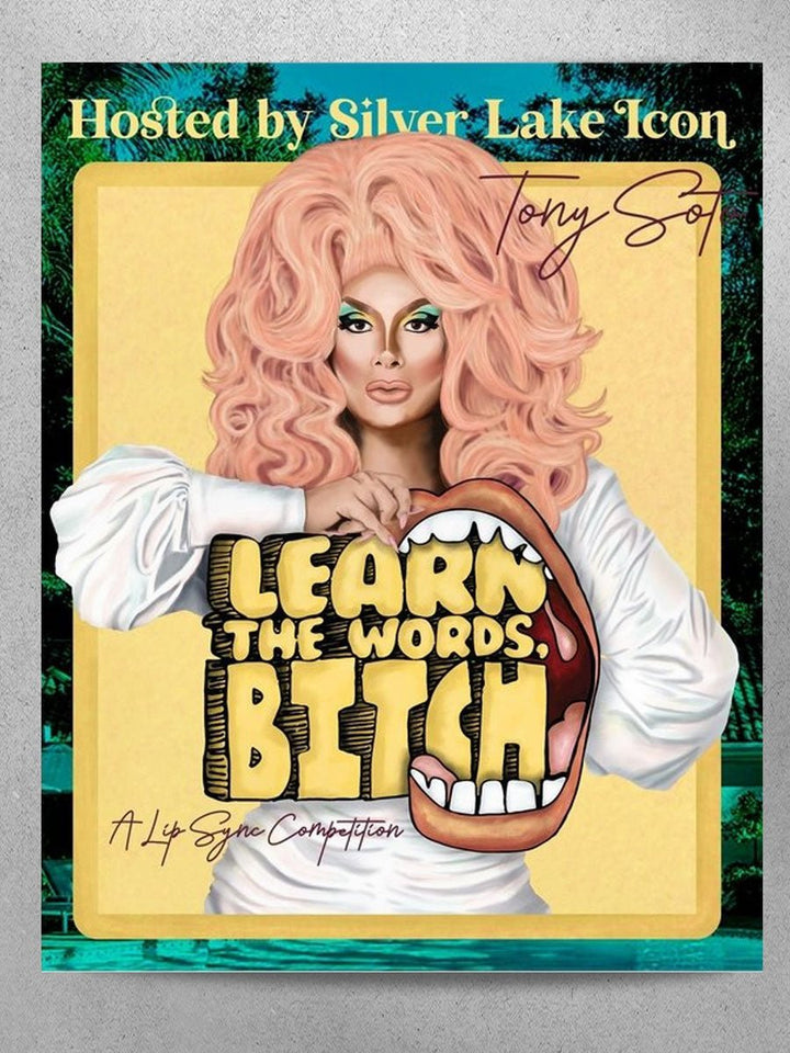 TONY SOTO LEARN THE WORDS POSTER - dragqueenmerch