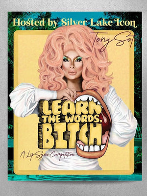 TONY SOTO LEARN THE WORDS POSTER