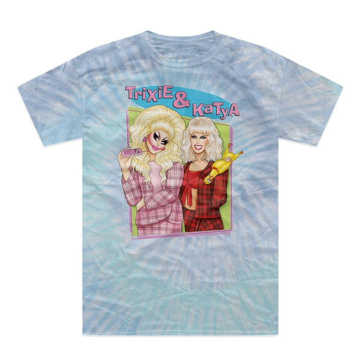 TRIXIE AND KATYA "CLUELESS" Tie-Dye T-Shirt - dragqueenmerch
