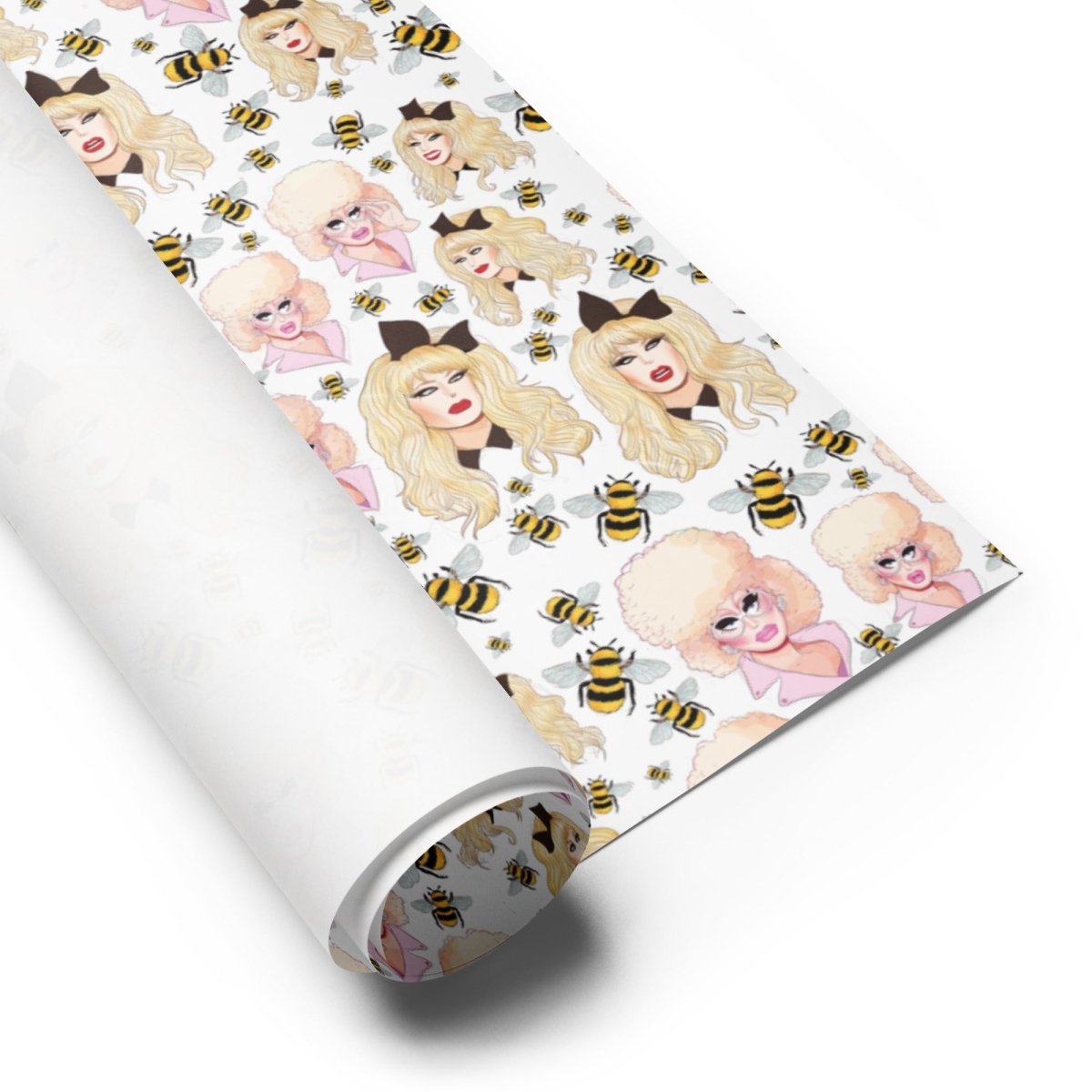 Trixie & Katya - Bees Wrapping paper sheets - dragqueenmerch