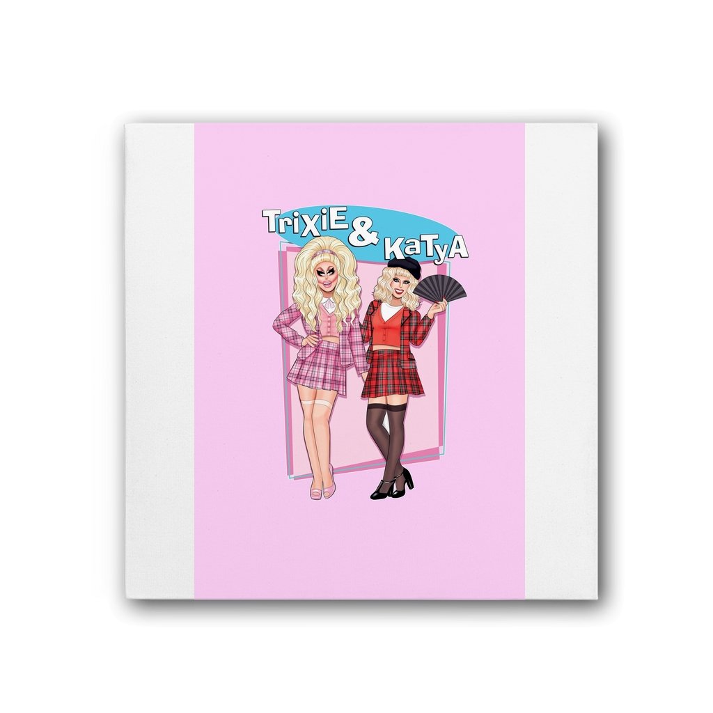 Trixie & Katya - Clueless Canvas Print - dragqueenmerch