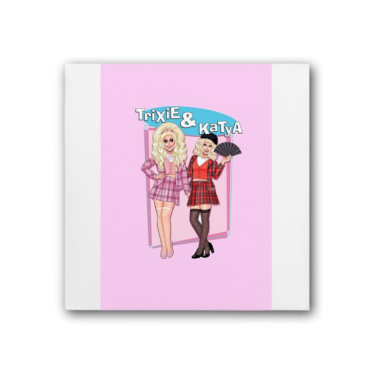 Trixie & Katya - Clueless Canvas Print - dragqueenmerch