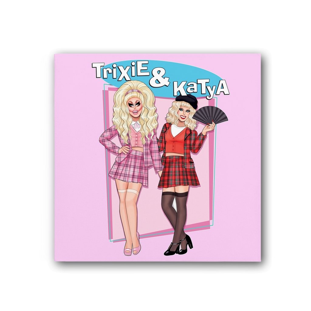 Trixie & Katya - Clueless Canvas Print - dragqueenmerch