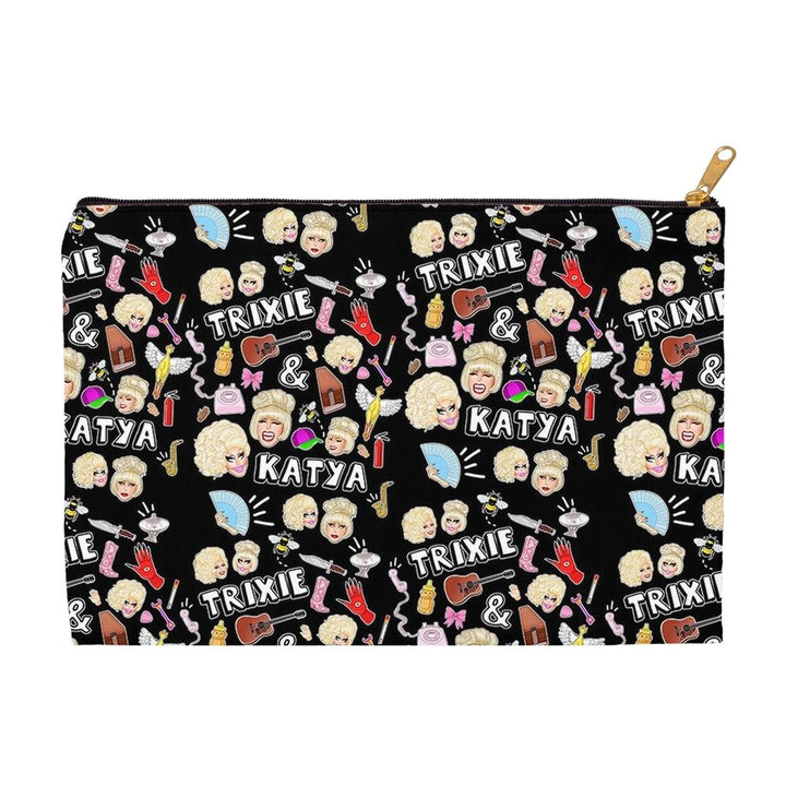 Trixie & Katya "Collage" Accessory Pouch - dragqueenmerch