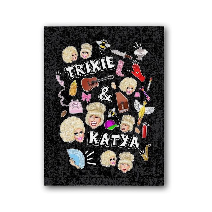 Trixie & Katya - Collage Canvas Print - dragqueenmerch